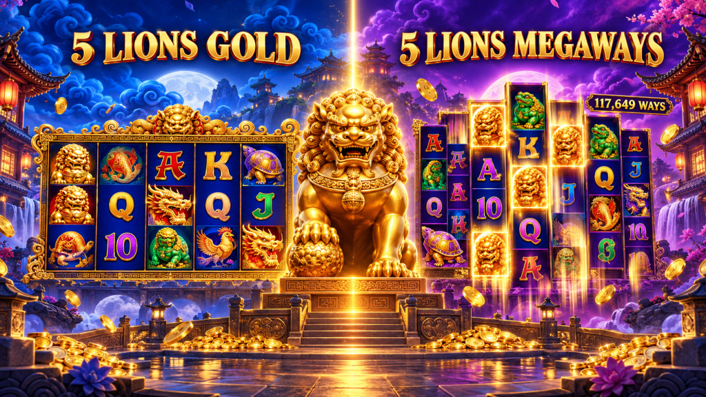 5 Lions Megaways vs 5 Lions Gold superace88